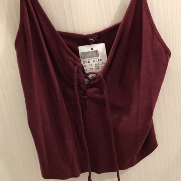 SOLD Brandy lace up tank - Picture 2 of 2